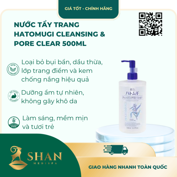 Nuoc Tay Trang Hatomugi Cleansing Pore Clear 500ml – Mau Moi