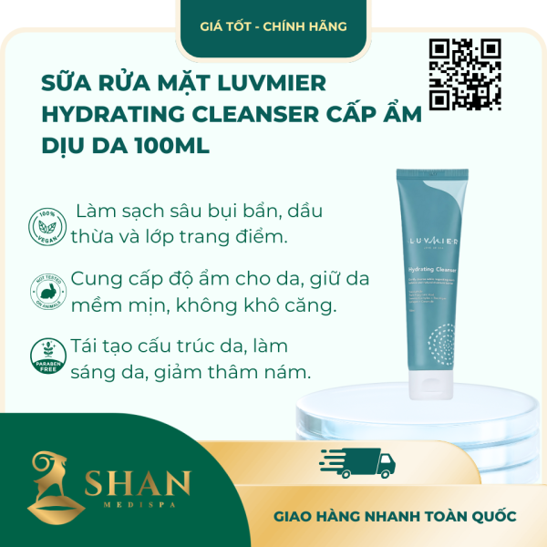 Sua Rua Mat Luvmier Hydrating Cleanser Cap Am Diu Da 100ml Mau Moi