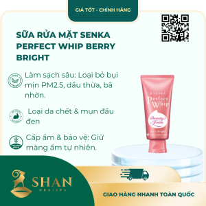 Sữa Rửa Mặt Senka Perfect Whip Berry Bright – [Mẫu Mới]