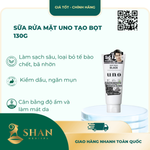Sữa Rửa Mặt Uno Tạo Bọt 130g – [Mẫu Mới]