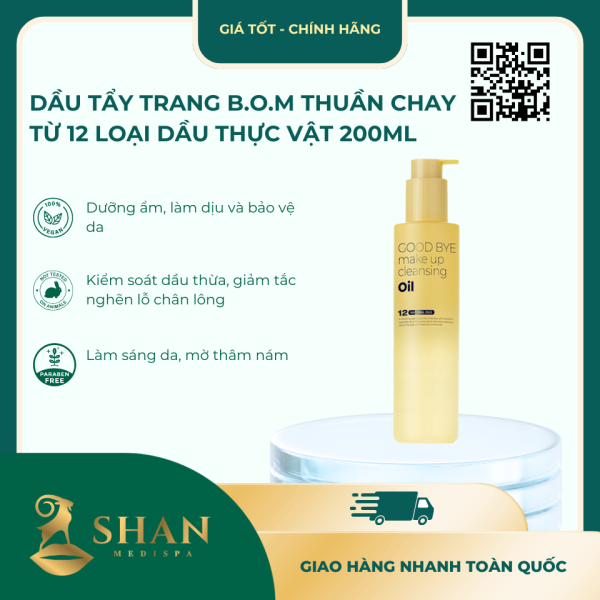 Dau Tay Trang B.O.M Thuan Chay Tu 12 Loai Dau Thuc Vat 200ml
