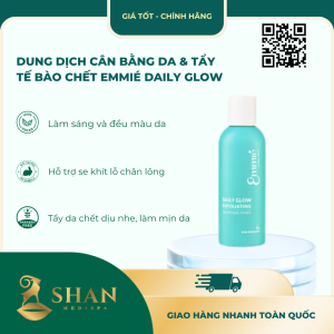 Dung Dịch Cân Bằng Da & Tẩy Tế Bào Chết Emmié Daily Glow Exfoliating Solutions Toner – [Mẫu Mới]
