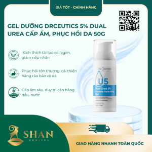 Gel Dưỡng DrCeutics 5% Dual Urea Cấp Ẩm, Phục Hồi Da 50g – Mẫu Mới