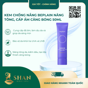 Kem Chống Nắng Beplain Nâng Tông, Cấp Ẩm Căng Bóng 50ml - Mẫu Mới