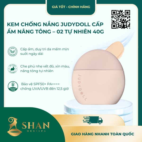 Kem Chong Nang Judydoll Cap Am Nang Tong – 02 Tu Nhien 40g