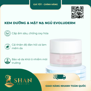 Kem Dưỡng & Mặt Nạ Ngủ Evoluderm – [Mẫu Mới]