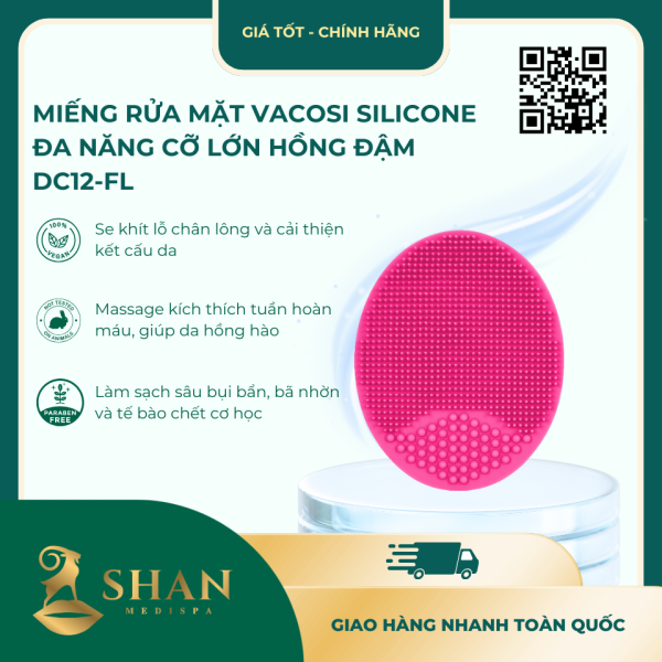 Mieng Rua Mat Vacosi Silicone Da Nang Co Lon Hong Dam DC12‑FL