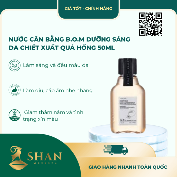 Nuoc Can Bang B.O.M Duong Sang Da Chiet Xuat Qua Hong 50ml