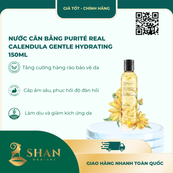 Nuoc Can Bang Purite Real Calendula Gentle Hydrating 150ml