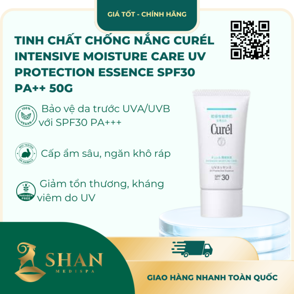 Tinh Chat Chong Nang Curel Intensive Moisture Care UV Protection Essence SPF30 PA 50g – Mau Moi