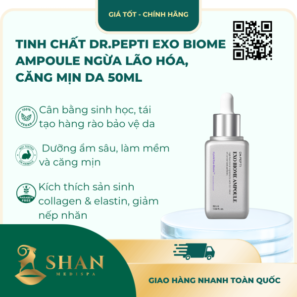 Tinh Chat Dr.Pepti Exo Biome Ampoule Ngua Lao Hoa Cang Min Da 50ml – Mau Moi