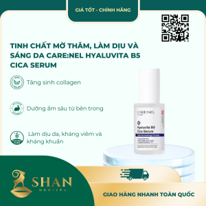 Tinh Chất Mờ Thâm, Làm Dịu Và Sáng Da Care:nel Hyaluvita B5 Cica Serum – [Mẫu Mới]