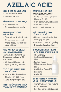 Azelaic Acid La Hoat Chat Gi Cong Dung Trong Duoc My Pham