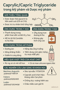 Caprylic Capric Triglyceride La Hoat Chat Gi Cong Dung Trong Duoc My Pham