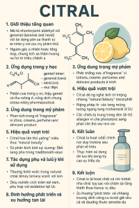 Citral La Hoat Chat Gi Cong Dung Trong Duoc My Pham