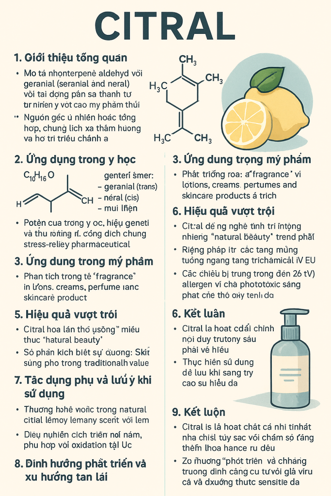 Citral La Hoat Chat Gi Cong Dung Trong Duoc My Pham