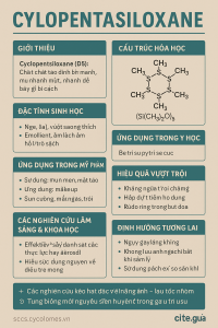 Cyclopentasiloxane La Hoat Chat Gi Cong Dung Trong Duoc My Pham