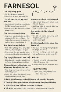 Farnesol La Hoat Chat Gi Cong Dung Trong Duoc My Pham