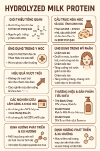 Hydrolyzed Milk Protein La Hoat Chat Gi Cong Dung Trong Duoc My Pham