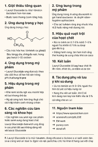 Lauryl Glucoside La Hoat Chat Gi Cong Dung Trong Duoc My Pham