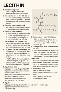 Lecithin La Hoat Chat Gi Cong Dung Trong Duoc My Pham