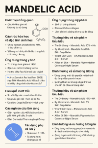 Mandelic Acid La Hoat Chat Gi Cong Dung Trong Duoc My Pham