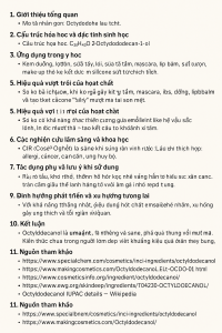 Octyldodecanol La Hoat Chat Gi Cong Dung Trong Duoc My Pham