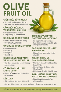 Olive Fruit Oil La Hoat Chat Gi Cong Dung Trong Duoc My Pham