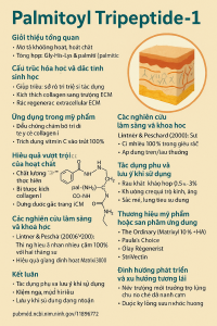 Palmitoyl Tripeptide‑1 La Hoat Chat Gi Cong Dung Trong Duoc My Pham