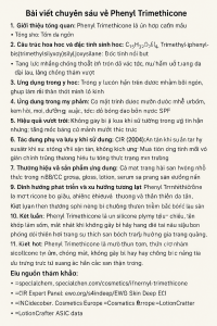 Phenyl Trimethicone La Hoat Chat Gi Cong Dung Trong Duoc My Pham