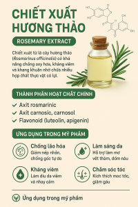 Rosemary Extract La Hoat Chat Gi Cong Dung Trong Duoc My Pham