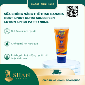 Sữa Chống Nắng Thể Thao Banana Boat Sport Ultra Sunscreen Lotion SPF 50 PA++++ 90ml - [Mẫu Mới]