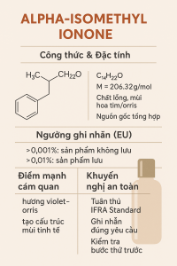 Alpha Isomethyl Ionone La Hoat Chat Gi Cong Dung Trong Duoc My Pham