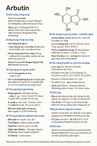 Arbutin La Hoat Chat Gi Cong Dung Trong Duoc My Pham