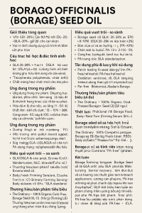 Borago Officinalis Borage Seed Oil La Hoat Chat Gi Cong Dung Trong Duoc My Pham