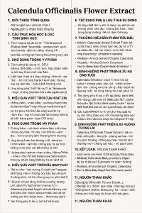 Calendula Officinalis Flower Extract La Hoat Chat Gi Cong Dung Trong Duoc My Pham