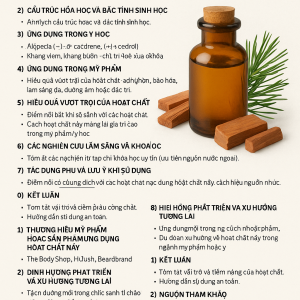 Cedarwood Oil La Hoat Chat Gi Cong Dung Trong Duoc My Pham