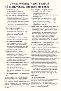 Corylus Avellana Hazel Seed Oil La Hoat Chat Gi Cong Dung Trong Duoc My Pham