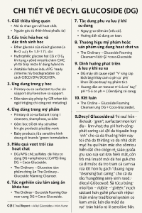 Decyl Glucoside La Hoat Chat Gi Cong Dung Trong Duoc My Pham