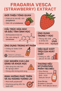 Fragaria Vesca Strawberry Extract La Hoat Chat Gi Cong Dung Trong Duoc My Pham