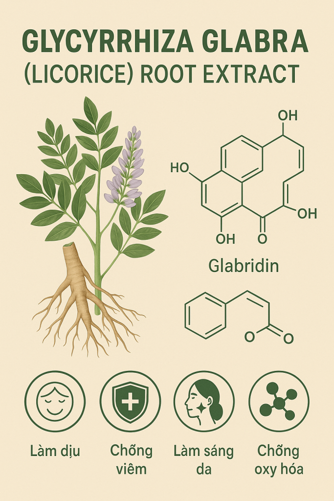 Glycyrrhiza Glabra Licorice Root Extract La Hoat Chat Gi Cong Dung Trong Duoc My Pham