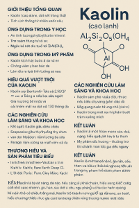Kaolin La Hoat Chat Gi Cong Dung Trong Duoc My Pham