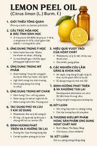 Lemon Peel Oil La Hoat Chat Gi Cong Dung Trong Duoc My Pham