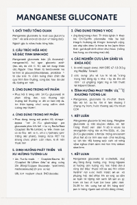 Manganese Gluconate La Hoat Chat Gi Cong Dung Trong Duoc My Pham