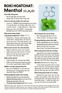 Menthol La Hoat Chat Gi Cong Dung Trong Duoc My Pham
