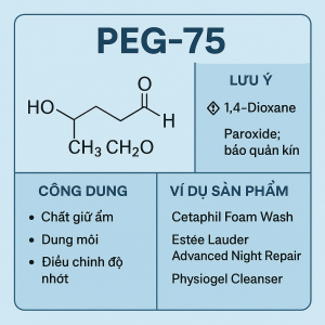 PEG 75 La Hoat Chat Gi Cong Dung Trong Duoc My Pham