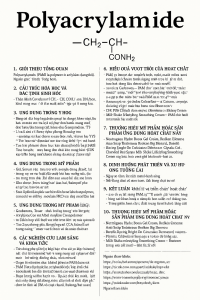 Polyacrylamide La Hoat Chat Gi Cong Dung Trong Duoc My Pham