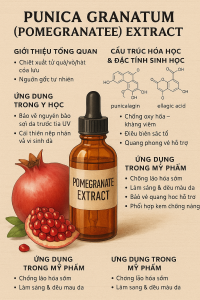 Punica Granatum Pomegranate Extract La Hoat Chat Gi Cong Dung Trong Duoc My Pham