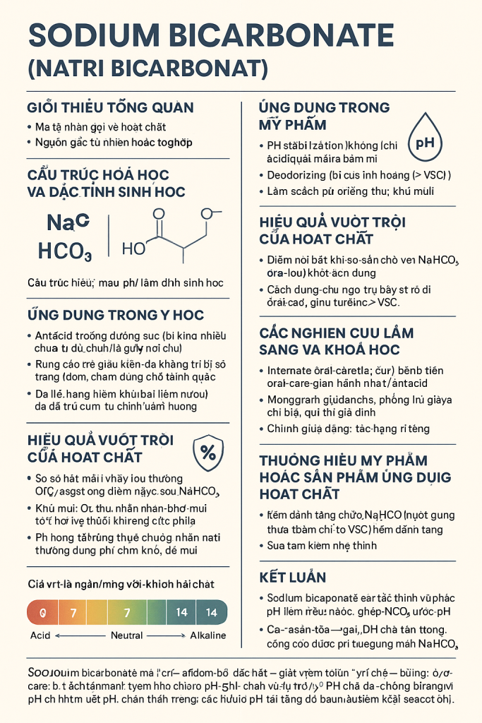 Sodium Bicarbonate La Hoat Chat Gi Cong Dung Trong Duoc My Pham