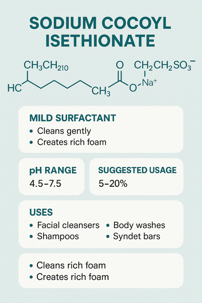 Sodium Cocoyl Isethionate La Hoat Chat Gi Cong Dung Trong Duoc My Pham